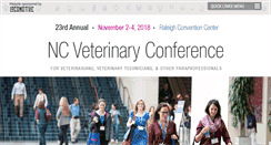 Desktop Screenshot of ncveterinaryconference.com