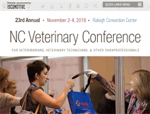 Tablet Screenshot of ncveterinaryconference.com